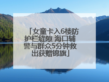 女童卡入6楼防护栏缝隙 海口辅警与群众5分钟救出获赠锦旗