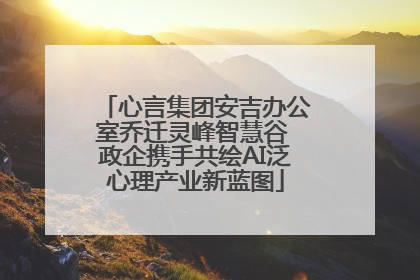 心言集团安吉办公室乔迁灵峰智慧谷 政企携手共绘AI泛心理产业新蓝图