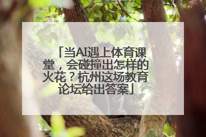 当AI遇上体育课堂，会碰撞出怎样的火花？杭州这场教育论坛给出答案