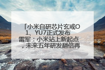 小米自研芯片玄戒O1、YU7正式发布 雷军：小米站上新起点，未来五年研发翻倍再投2000亿元