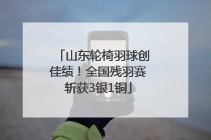 山东轮椅羽球创佳绩！全国残羽赛斩获3银1铜