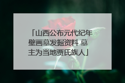 山西公布元代纪年壁画墓发掘资料 墓主为当地贾氏族人