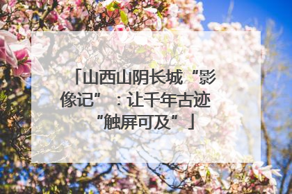 山西山阴长城“影像记”：让千年古迹“触屏可及”