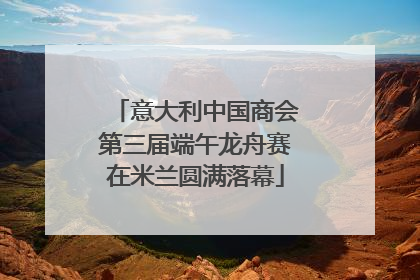 意大利中国商会第三届端午龙舟赛在米兰圆满落幕