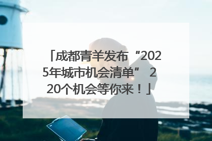 成都青羊发布“2025年城市机会清单” 220个机会等你来！