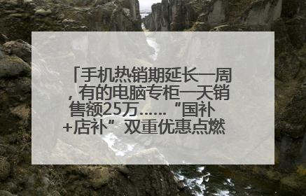 手机热销期延长一周，有的电脑专柜一天销售额25万……“国补+店补”双重优惠点燃德州“考后经济”