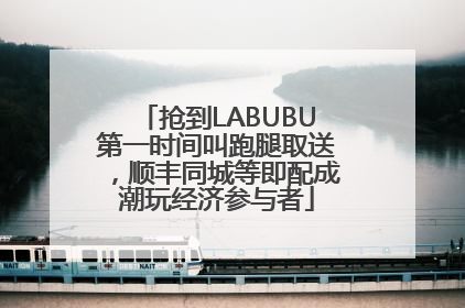 抢到LABUBU第一时间叫跑腿取送，顺丰同城等即配成潮玩经济参与者