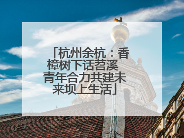 杭州余杭：香樟树下话苕溪 青年合力共建未来坝上生活