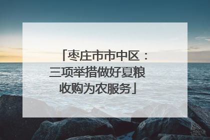 枣庄市市中区：三项举措做好夏粮收购为农服务