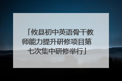 攸县初中英语骨干教师能力提升研修项目第七次集中研修举行