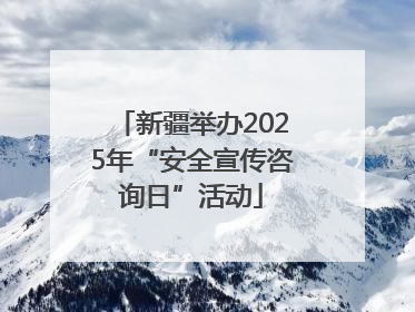 新疆举办2025年“安全宣传咨询日”活动