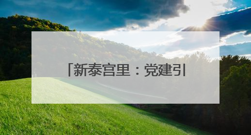 新泰宫里：党建引领“微治理” 点亮基层“网格红”