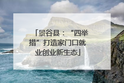 景谷县：“四举措”打造家门口就业创业新生态
