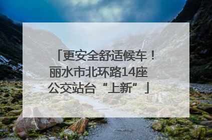 更安全舒适候车！丽水市北环路14座公交站台“上新”