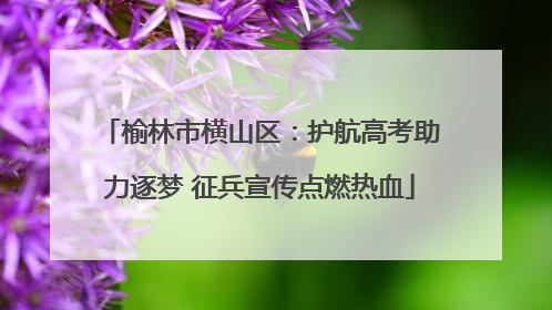 榆林市横山区：护航高考助力逐梦 征兵宣传点燃热血