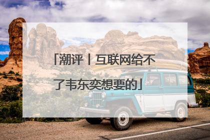 潮评丨互联网给不了韦东奕想要的