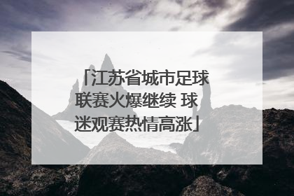 江苏省城市足球联赛火爆继续 球迷观赛热情高涨