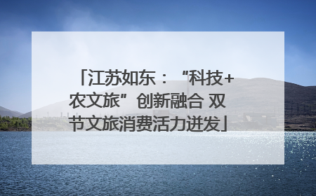 江苏如东：“科技+农文旅”创新融合 双节文旅消费活力迸发