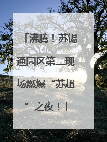 沸腾！苏锡通园区第二现场燃爆“苏超”之夜！