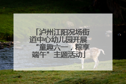 泸州江阳况场街道中心幼儿园开展“童趣六一，粽享端午”主题活动