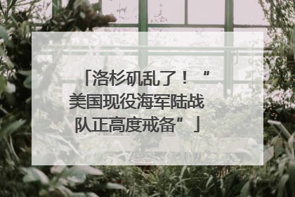 洛杉矶乱了！“美国现役海军陆战队正高度戒备”