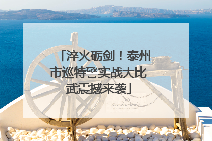 淬火砺剑！泰州市巡特警实战大比武震撼来袭