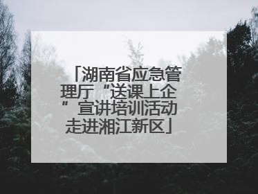 湖南省应急管理厅“送课上企”宣讲培训活动走进湘江新区