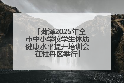 菏泽2025年全市中小学校学生体质健康水平提升培训会在牡丹区举行
