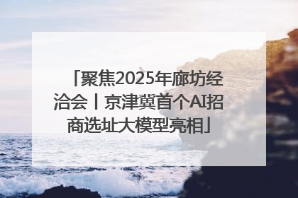聚焦2025年廊坊经洽会丨京津冀首个AI招商选址大模型亮相