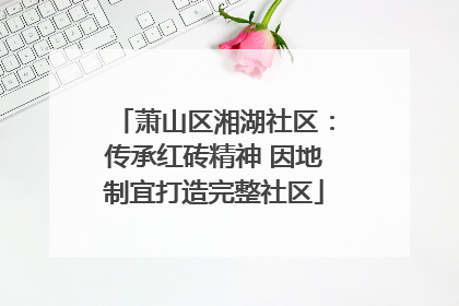 萧山区湘湖社区：传承红砖精神 因地制宜打造完整社区