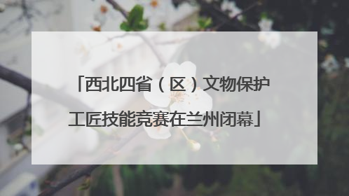 西北四省（区）文物保护工匠技能竞赛在兰州闭幕