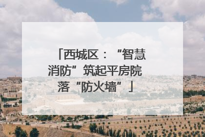 西城区：“智慧消防”筑起平房院落“防火墙”