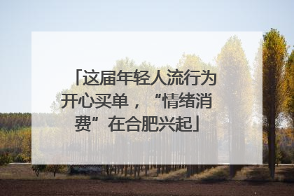 这届年轻人流行为开心买单，“情绪消费”在合肥兴起