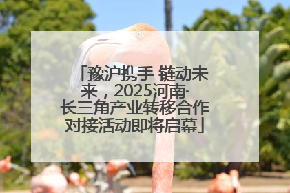 豫沪携手 链动未来，2025河南·长三角产业转移合作对接活动即将启幕