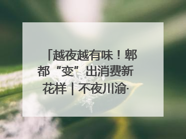 越夜越有味！郫都“变”出消费新花样｜不夜川渝·夜经济调研行