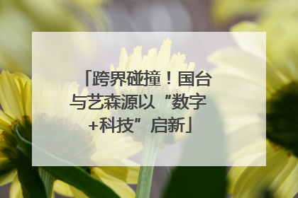 跨界碰撞！国台与艺森源以“数字+科技”启新