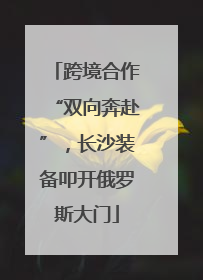 跨境合作“双向奔赴”，长沙装备叩开俄罗斯大门