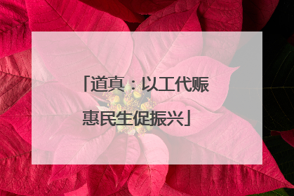 道真：以工代赈惠民生促振兴