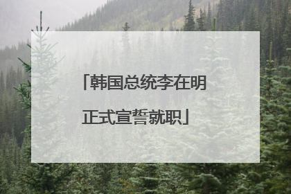 韩国总统李在明正式宣誓就职