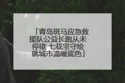 青岛斑马应急救援队公益长跑从未停歇 七载坚守绘就城市温暖底色