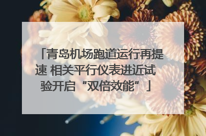 青岛机场跑道运行再提速 相关平行仪表进近试验开启“双倍效能”