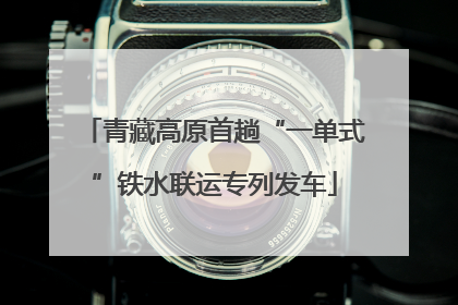 青藏高原首趟“一单式”铁水联运专列发车