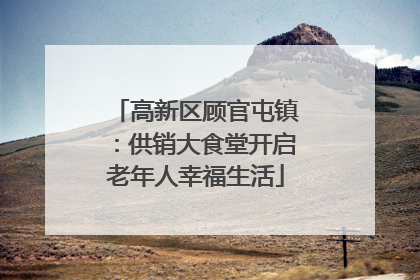 高新区顾官屯镇：供销大食堂开启老年人幸福生活