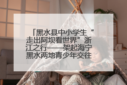 黑水县中小学生“走出阿坝看世界”浙江之行——架起海宁黑水两地青少年交往交流交融新桥梁