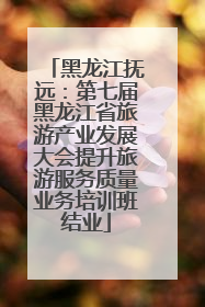 黑龙江抚远：第七届黑龙江省旅游产业发展大会提升旅游服务质量业务培训班结业