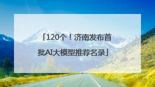 120个！济南发布首批AI大模型推荐名录