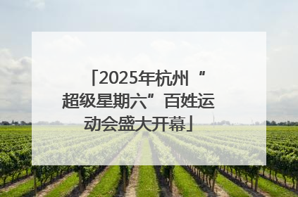 2025年杭州“超级星期六”百姓运动会盛大开幕
