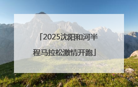 2025沈阳和河半程马拉松激情开跑