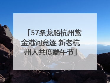 57条龙船杭州紫金港河竞逐 新老杭州人共度端午节