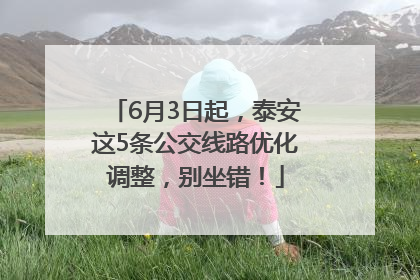 6月3日起，泰安这5条公交线路优化调整，别坐错！